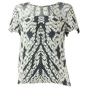 DVF Diane Von Furstenberg Silk Top Blouse Shirt 8